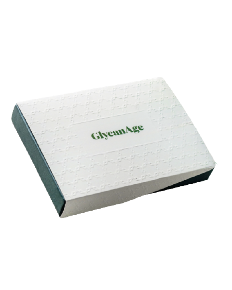 GlycanAge biological age test kit box